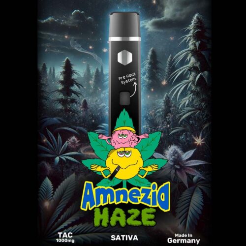 happys amsterdam tac amnezia haze sativa fruchtig würzig belebend dampferlebnis