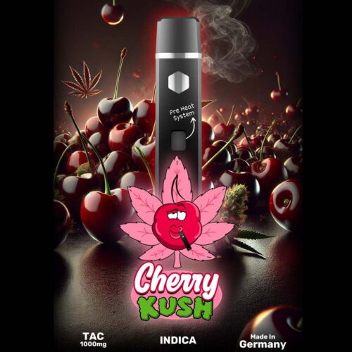 happys amsterdam tac cherry kush indica fruchtig süß entspannend dampferlebnis