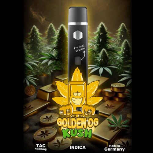 happys amsterdam tac golden og kush indica würzig erdig entspannend dampferlebnis