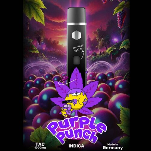 happys amsterdam tac purple punch indica fruchtig süß entspannend dampferlebnis