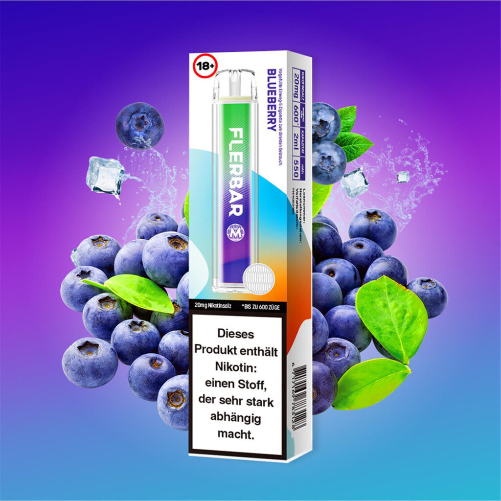 flerbar vapes 600er blueberry fruchtig süß vape