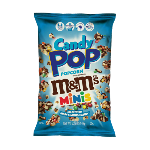 candy pop popcorn m&m 149g popcorn schokolade süß snack großpackung