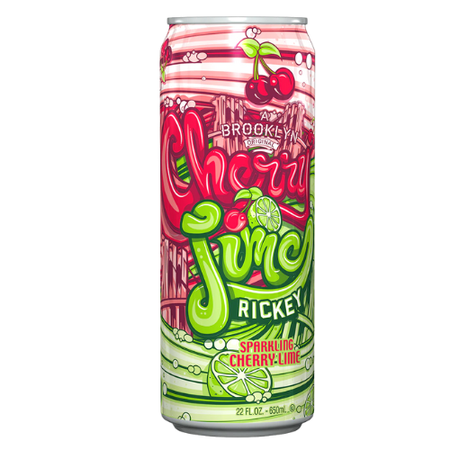 arizona sparkling cherry lime 650ml kirsche limette prickelnd erfrischung
