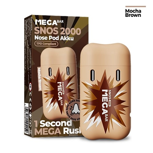 megabar snos2000 gerät braun wiederaufladbar stylisch pod-system